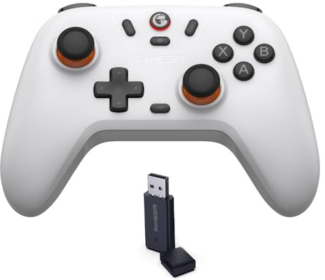GameSir Nova Lite 2.4g Controller for PC, Steam, Switch, iOS and Android devices, Wireless Gaming Gamepad with Hall Effect Joysticks, Turbo Function - White