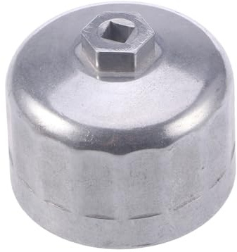 MOLUCKFU Ölfilterschlüssel 86, 6mm 16-zahn aus Stahl für Deckel | Silber, Schwer Belastbar für Demontage und Montage, Passend für Kunststoff Ölfilterkappen