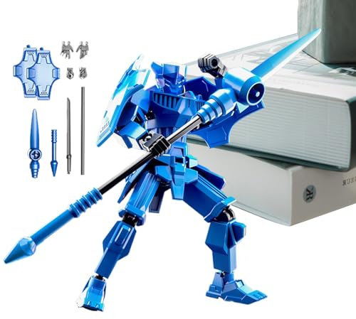 Janurium -Actionfiguren,Mehrgelenk-Actionfiguren, Gelenkfigur-Roboter, 13 cm große einzigartige Sammler-Actionfigur, mechanisch bewegliches Ganzkörperspielzeug für die Schreibtischdekoration