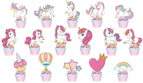 Decorazione commestibile per torte, unicorno e compleanni