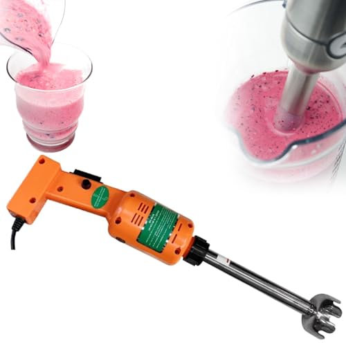 YANGYMM Commercial Immersion Blender, Heavy Duty Hand Mixer, Portable Blender for Soups, Removable Handle, 500W, 12,000 RPM, Sauces, Mashed Potatoes, Cream,300mm