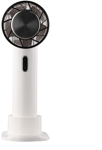 HpLive Ventilateur manuel avec batterie USB-C 2200 mAh Ventilateur portable 3 vitesses Refroidissement semi-conducteur (blanc)