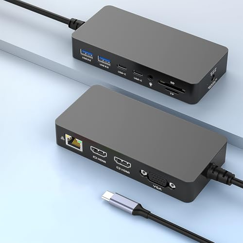 USB 3.0 Hub Adapter 4-Port USB A 3.0 Portable Desk Dock, 2025 New USB Data Doking 3.0 Hub with 3.3ft/100CM Cable for Laptop, iMac, XPS, Notebook, PC Computer