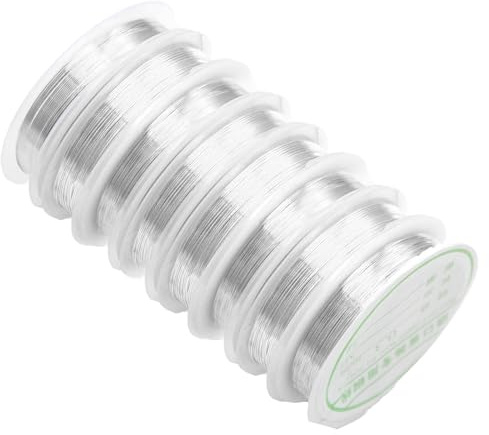 Bangbobi Kupferlackdraht Sortiment Kit – Kupferdraht für Schmuck & Haarschmuck (8 Größen: 0.2mm, 0.3mm, 0.4mm, 0.5mm, 0.6mm, 0.7mm, 0.8mm, 1.0mm) – Kupferdraht Wire, Kupferlackdraht Copper