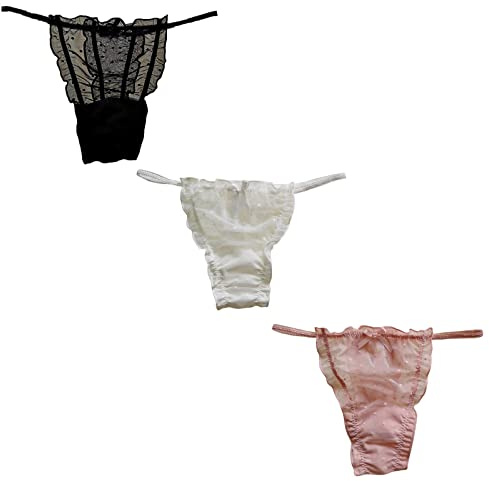 Cocila Strings Et Tangas Femme Transparent Sexy T-String Panties Culotte Ficelle De String Tanga Érotique Culottes pour Coquine Hot Sport Chic L G Slip sans Couture Mini sous Vetement