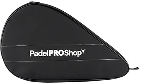 Padel Pro Shop Funda Pádel Negra – Protectora de Pala de Pádel Ligera y Resistente – 100% Poliéster – Dimensiones 48x30x2 cm