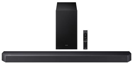 Samsung Q-Series 3.1.2ch Soundbar with Wireless Subwoofer, Dolby Atmos & Q-Symphony Audio, SpaceFit Sound Pro, Adaptive Sound for TV Home Theater (2025 Model) – HW-Q600F