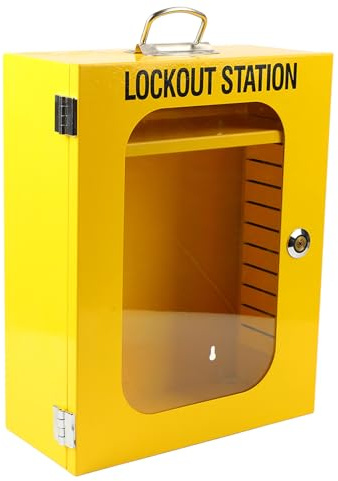 Tomantery Stazione di Lockout Tagout Costruzione in Acciaio Durevole Armadio per Carichi Pesanti per la Manutenzione della Macchina