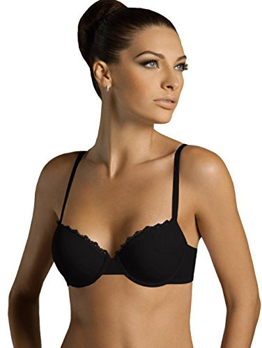 Laura Biagiotti Reggiseno Imbottito Preformato Art. Sofia 990621 Coppa B (4, Nero)