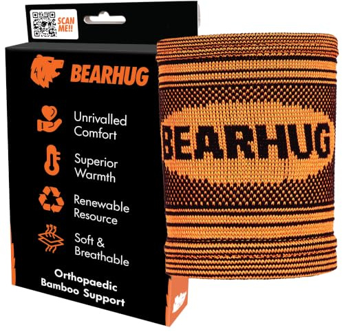 Bearhug Sport Handgelenkbandage mit Bambuskohle, elastischer Handgelenkschutz gegen Sehnenentzündung, professionelle Handgelenkstütze für Sport, Fitness, Damen und Herren