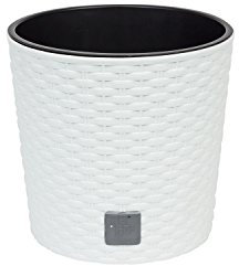 Vaso tondo 4,7 litri Rato con secchio per piantare in bianco 20 x 20 x 19 cm
