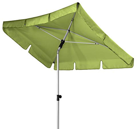 Doppler ACTIVE – Rechteckiger Sonnenschirm für Balkon und Terrasse – Knickbar – 180x120 cm – Fresh Green
