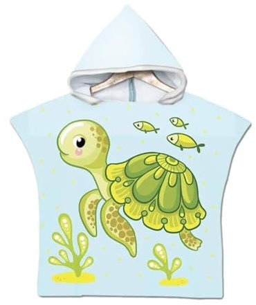 Chickwin Poncho Toalla de Baño con Capucha, Toalla Playa Poncho Surf Bebe Niño Niña AbsorbentesToalla de Playa Bañera Infantiles Toalla Piscina 60 x 80 cm
