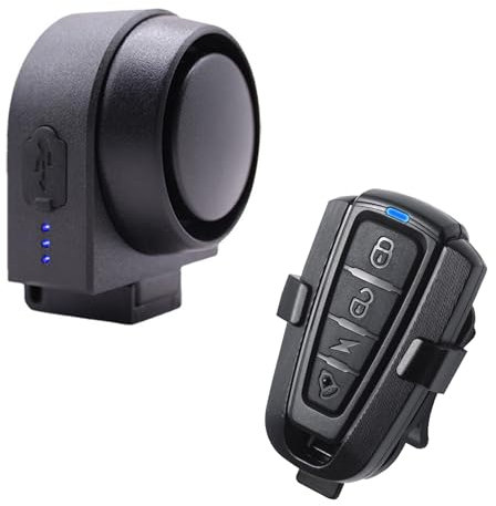 XIAOKOA Burglar Alarm,Smart Alarm with Wireless Remote Control,Waterproof Intelligent Vibration Sensor Alarm,Suitable for Bicycle/Motorcycle/Electric Vehicle/Scooter