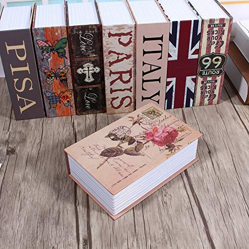 TOPINCN Caja Fuerte para Libros, Diccionario Seguro, Colores Vibrantes, Tamaño Adecuado, Fácil de Usar, Metal Fuerte para Oficina (Tipo de Diario Rosa)