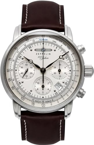 Zeppelin 100 Years Herren Uhr analog Automatik mit Leder Armband 8618-1