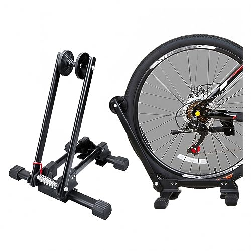 MAOTN Tragbarer EIN- und zweipoliger Fahrradparkständer, Wartungsrahmen für Mountainbikes im Innen- und Außenbereich, Rennrad-Ausstellungsständer, stabile Radhalterung,Black,Size