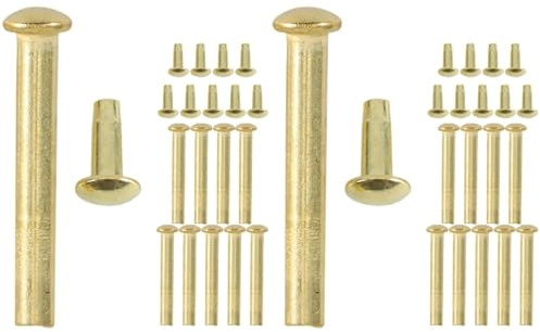 Amosfun Kit De Reparación De Remaches Y Tuercas De Eje Sólido para Ventilador De Mano Plegable Accesorios De Repuesto De Acero Inoxidable para Reparación Fácil En Casa Y Bricolaje