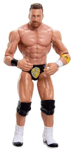 Mattel WWE LA Knight Actionfigur, Hauptkampf-Serie #155, ca. 15 cm große Sammelfigur mit 10 Bewegungspunkten und lebensechtem Aussehen, JCV48, [Mehrfarbig]