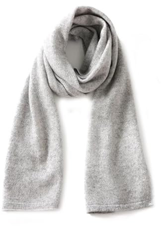 SUNMME Kaschmirschal für Damen im Frühling, Herbst und Winter, weicher, Warmer Nadelstrickschal (hellgrau, Einheitsgröße 8 Jahre)