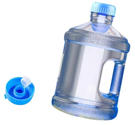 rockible Spender Wasserspeicherflasche, Water Dispenser Bottle, Reine Wasserflasche Wiederverwendbar, Round Water Storage Container, Wassereimer mit Henkel für Gereinigtes Wasser, Mineralwasse, 3L