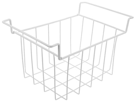 OFFSCH Cestini Organizer Per Congelatore Pozzetto Cestini in Filo Di Acciaio Sospesi Da Contenitori Per Congelatore Struttura Rete Per Organizzazione Degli Alimenti