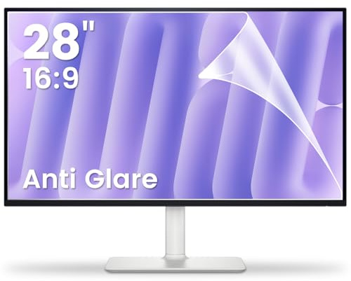 F FORITO 2-Pack 28 inch 16:9 Matte Anti Glare Computer Screen Cover, Anti Glare Eye Protection Film Compatible with All 28 Widescreen Monitors with 16:9 Aspect Ratio (24.44 W x 13.58 H)