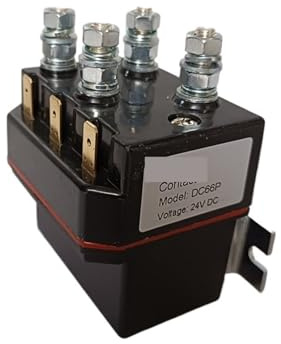 1 unidad DC66P 12 V 24 V 80 A, contactor de inversión de motor, interruptor de relé solenoide de cabrestante, contactor de grúa montado en monobloque DC66(DC66P 24V)