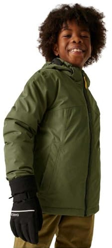 Dare2b Chaqueta de esquí Impose V para niños, impermeable, transpirable y acolchada para snowboard