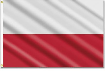 SHATCHI Nationalflaggen für Rugby, Cricket, Fußball, Sport 2023 Weltmeisterschaft, Fan-Unterstützung, Tischdecke, Polyester, Polen, 152 x 91 cm