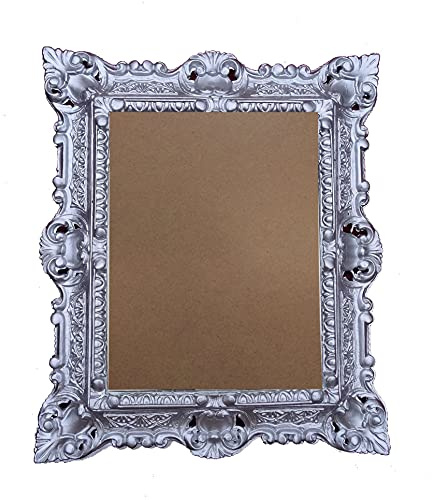 Lnxp BILDERRAHMEN ANTIK BAROCK in der Farbe: Silber 44x38 cm RECHTECKIG REPRO Bilder für 29x22 cm oder 22x29 cm BAROCKRAHMEN BILDER 48R