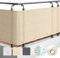 Sol Royal Brise Vue Balcon Extérieur 90x300 cm HDPE SolVision HB2 – Protection Opaque pour Balcon Terrasse, Résistant à l'eau & aux Intempéries – Cache Balcon Creme avec Protection UV, Cordon