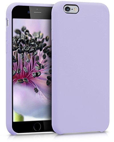 kwmobile Handyhülle für Apple iPhone 6 / 6S Hülle - Case Silikon - Kabelloses Laden - Schutzhülle Cover in Lavendel