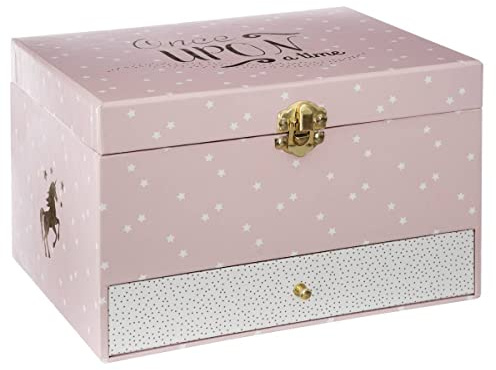 Atmosphera - Musikbox Einhorn H 14 cm - Rosa