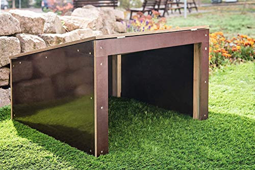 wortek Mähroboter Garage Carport Rasenmäher Roboter Rasenroboter Unterstand Dach - aus Holz - fertig montiert