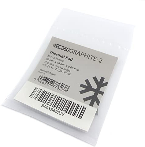 EC360® Graphite-2 20W/MK Pad Thermique (40 x 40 x 0,05 mm Graphite-2)