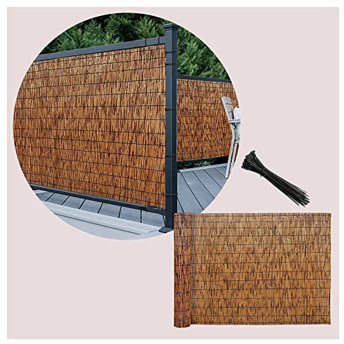DUTIL Bambus-Sichtschutzzaun, Balkon-Sichtschutz aus Bambus, Terrassen-Sichtschutz, umweltfreundlicher Schilfzaun, Schilfgitter für Garten, Privatsphäre, einfache Montage (Size : 80x200cm/2.6x6.5ft)