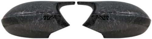 Rückspiegel Spiegelkappen Für BM&W 1er 3er E81 E82 E87 E88 E90 E91 E92 E93 2005-2009 Auto Seitenspiegelabdeckung Rückspiegelkappen Schwarze (Color : Forged Carbon Look)