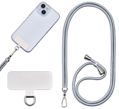Cordon Para Movil Correa Movil Universal，Pegatinas Metálicas Para Teléfonos Móviles, Cuerdas Ajustables, Tirantes O Tirantes Para Liberar Las Manos.