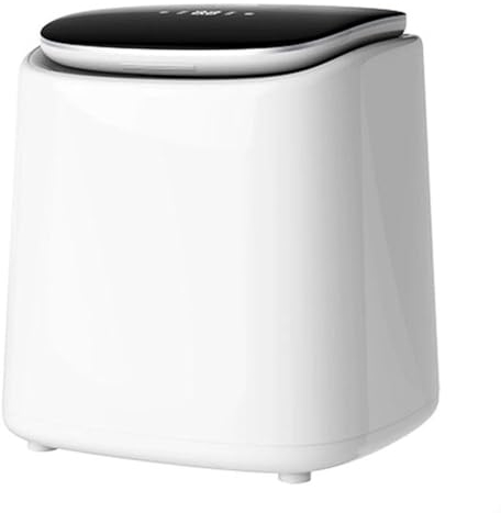 DINGK Mini Lavadora y Secadora, Lavadora Portátil con Gran Capacidad de 1 KG, Lavadora Compacta Completamente Automática con 6 Modos, Alto Grado de Lavado a 80 °, for Ropa Interior/Ropa de Bebé