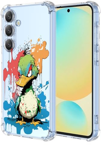 XINYEXIN Transparente Hülle für Samsung Galaxy A16 5G/4G | Blumen, Katzen, Leoparden & Niedliche Handyhülle, Weiches TPU, Stoßfeste, Dünn, Kratzfest, Kameraschutz