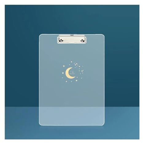 Planchettes à Pince Porte-fichiers A4 Simple, 3 pièces, presse-papiers en plastique, Clip à profil bas, bloc-notes for étudiants, bureau, école(WHITE)