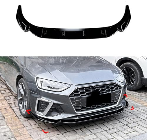 LwwGji Frontspoilerlippe für Auto für Audi A4 S4 B9.5 Sline 2020+, Frontspoilerlippe, Frontspoiler