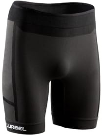 Lurbel Samba Lite Shorts, Mallas Cortas para Correr, Mallas de Hombre, Mallas de Trail Running, Mallas Transpirables. (Marengo/Gris Oscuro - M)