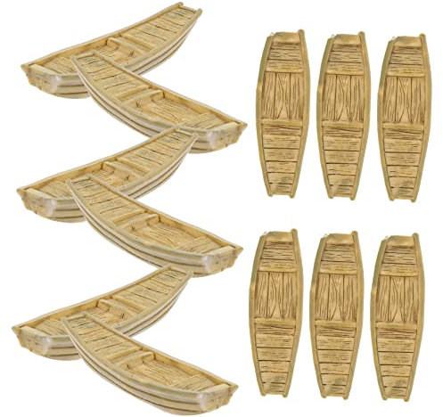 TOBBOMEY 15stücke Teiliges Miniatur Boot Dekoration Aus Harz Tischdeko Für Schlafzimmer Garten Landschaften Und Fotorequisiten Für Kreative Wohnraumgestaltung