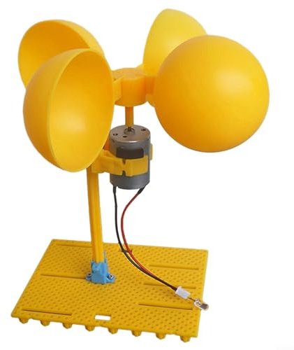 Yuanpgky DIY Wind Power Generator Kit for Science Experiments – Brushless DC Motor with 60mm, ABS & Metal Construction, 0.1–3V Output, 200–6000 RPM, Educational