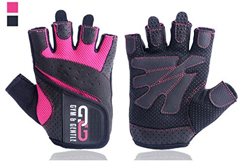 Gym & Gentle Guanti da fitness da donna – Protezione per le donne durante sport/sport di forza/biciclette/bodybuilding/allenamento con i manubri/palestra (XS, S, M, L)