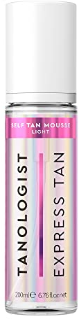 Tanologist Self Tan Mousse Light (200 ml) Clear Self Tanning Foam For Sensitive Skin Dermatologist Approved Clean Ingredients & Vegan