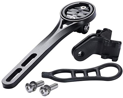 Dymoece Integrierte Fahrradcomputer Halterung aus Aluminiumlegierung für Rennrad, Kompatibel mit Garmin Edge 130 200 500 510 520 810 820 1000 1030, GoPro-Kamera und Lampe