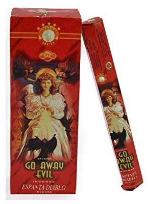 Incienso Espanta Diablo Sac .- 1 Caja de 6 Paquetes Hexagonales con 20 Varillas Cada uno.